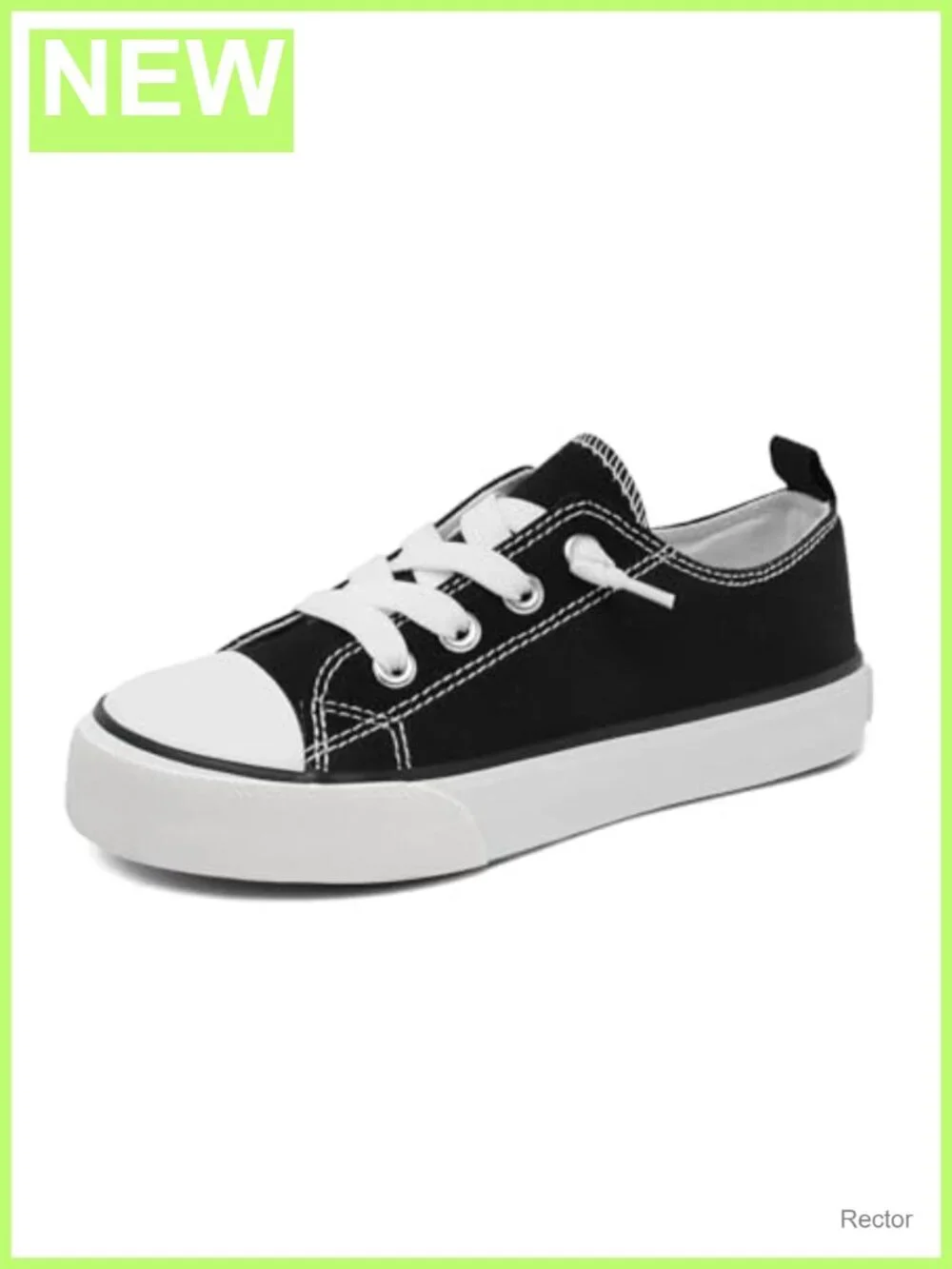 Toddler Canvas Sneakers Slip On Cushioned Comfort Shoes